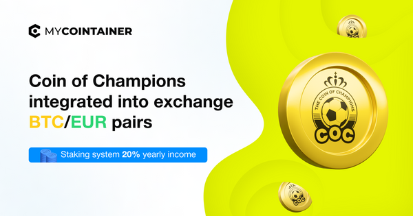 MyCointainer partnerships with Coin of the Champions