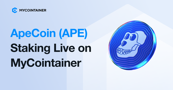 ApeCoin (APE) Staking Live on MyCointainer
